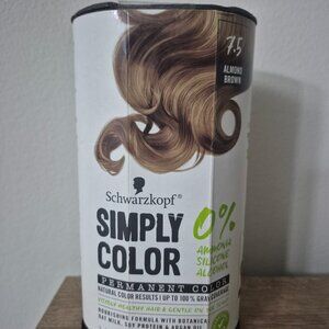 Schwarzkopf Simply Color Hair Color 7.5 Almond Brown